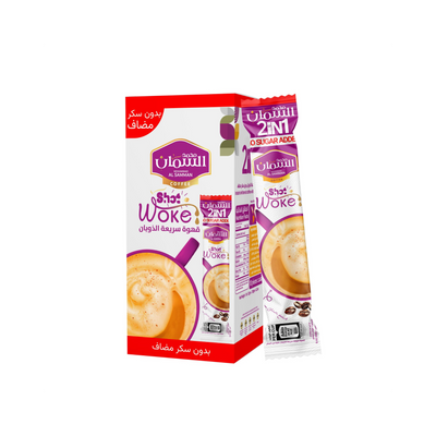 Al Samman Sha Woke 2 in 1 Sugar Free 10 Packs X 12 grams