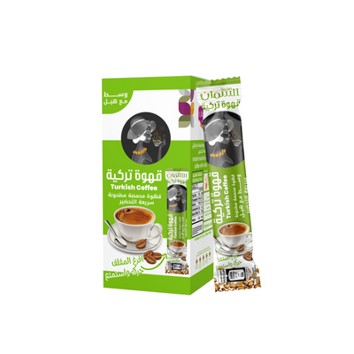 Al Samman Turkish Coffee with Cardamom 10 Packs X 7 Grams