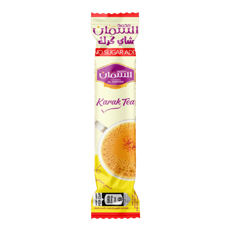 Al Samman Karak Tea with Cardamom & Saffron Sugar-Free 10 Packs x 13 grams