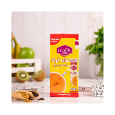 Al Samman Karak Tea with Cardamom & Saffron Sugar-Free 10 Packs x 13 grams