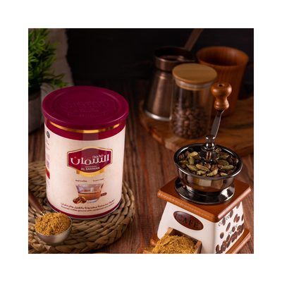 Premium Al Samman Gulf Coffee: Roasted with Cardamom & Saffron, 450 grams
